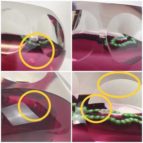 Perthshire 1977 Christmas Bells Closepack Millefiori Faceted Holiday Paperweight - Picture 13 of 14